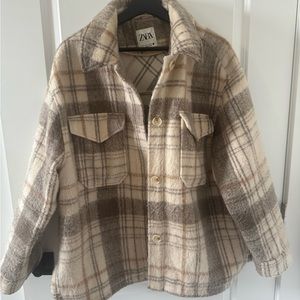 Zara Plaid Shacket